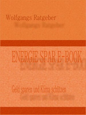 cover image of ENERGIE SPAR E-BOOK